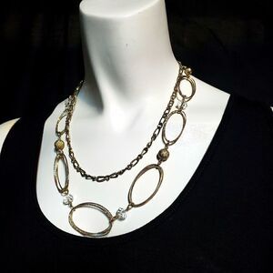 Gold & Clear Multilayer Necklace